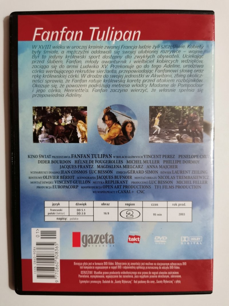 DVD. FAN FAN TULIPAN – PENELOPE CRUZ
