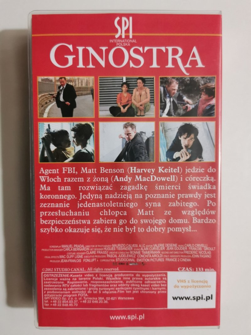 VHS. GINOSTRA