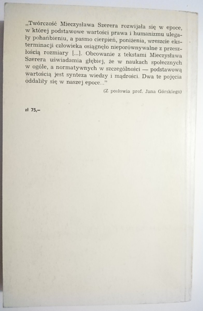 KULTURA I PRAWO - Mieczysław Szerer 1981
