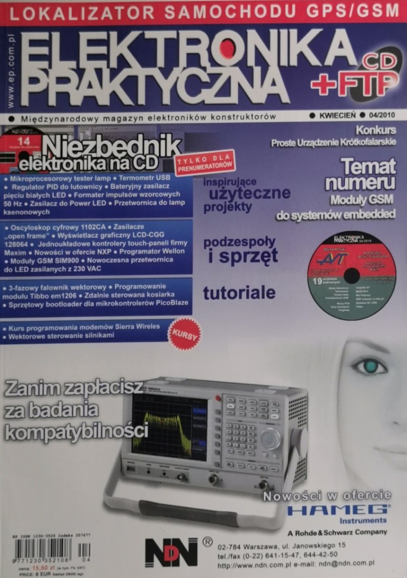 ELEKTRONIKA PRAKTYCZNA 04/2010 CD+FTP