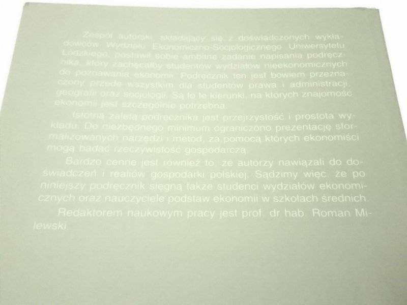 ELEMENTARNE ZAGADNIENIA EKONOMII 1998