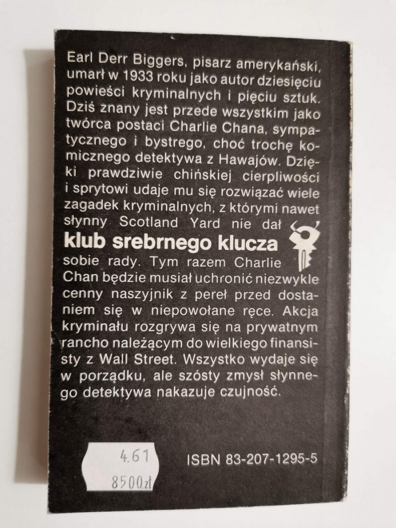 CHIŃSKA PAPUGA - Earl Derr Biggers 1990