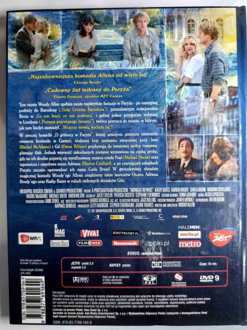 DVD. O PÓŁNOCY W PARYŻU