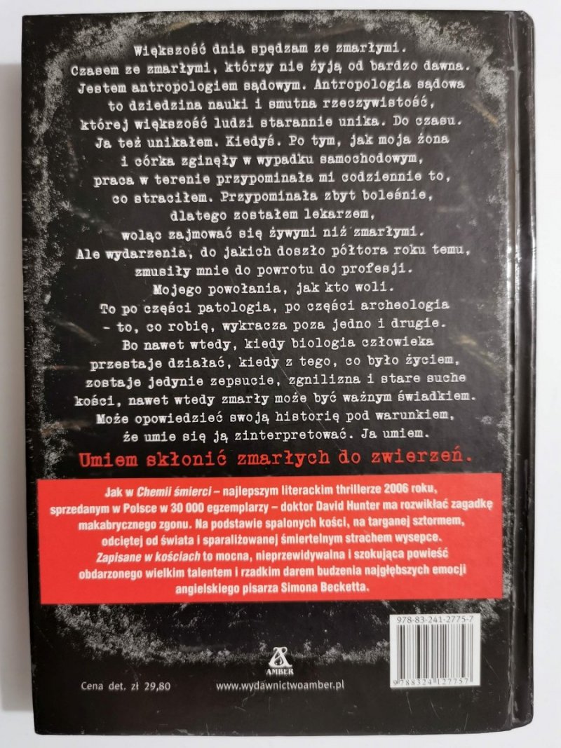 ZAPISANE W KOŚCIACH - Simon Beckett 2007