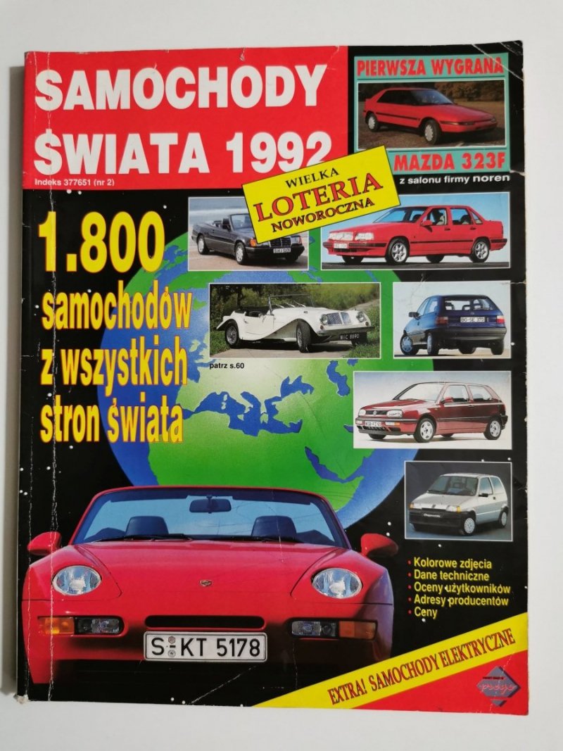 SAMOCHODY ŚWIATA 1992 NR 2 