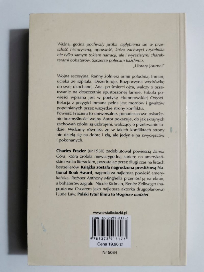 ZIMNA GÓRA - Charles Frazier 
