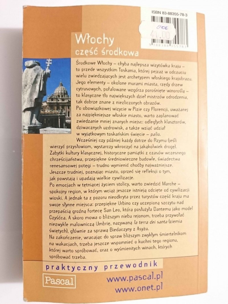 WŁOCHY. CZĘŚĆ ŚRODKOWA – PRAKTYCZNY PRZEWODNIK 2001