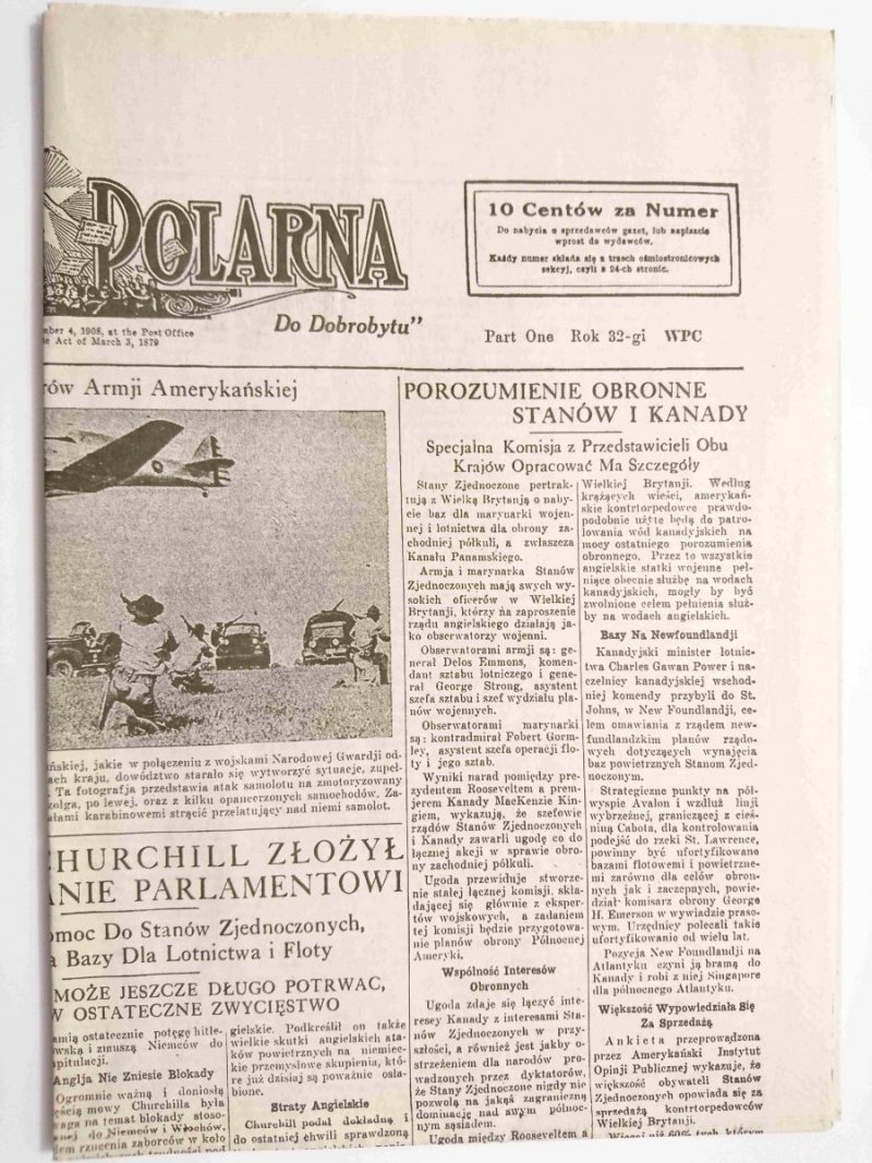 GWIAZDA POLARNA NO. 35 CZĘŚĆ PIERWSZA 31-GO SIERPNIA 1940
