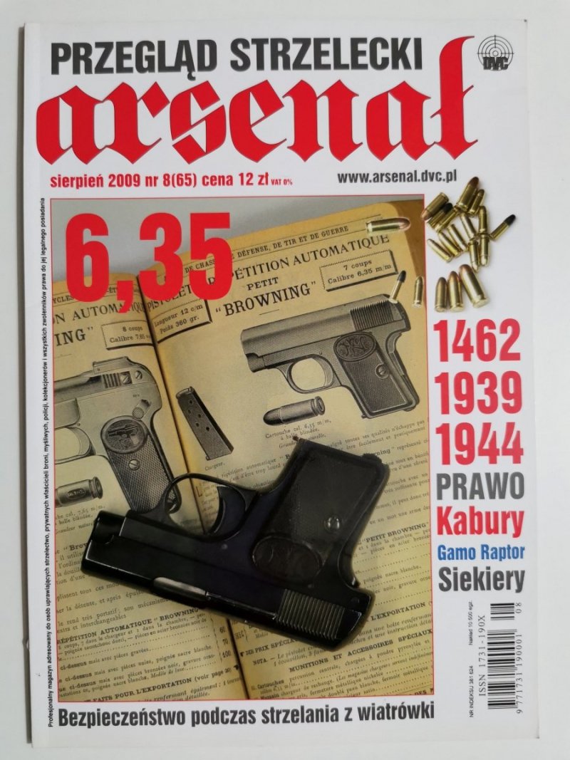 PRZEGLĄD STRZELECKI ARSENAŁ SIERPIEŃ 2009 NR 8 (65) 