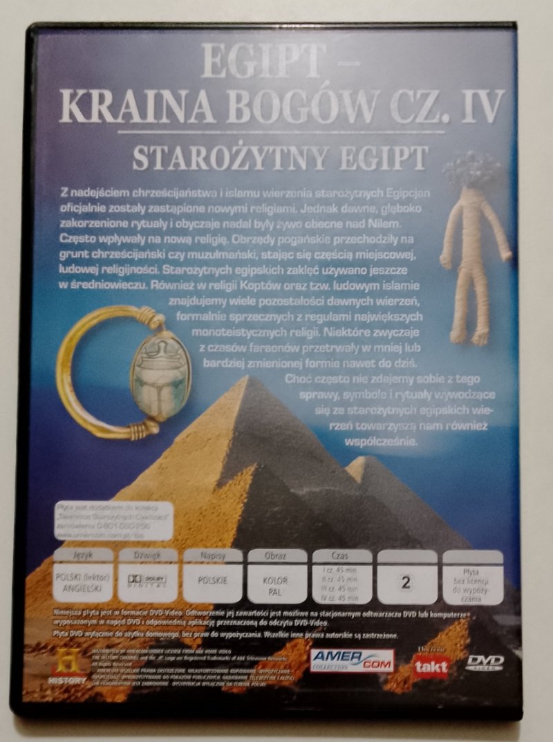 DVD. EGIPT- KRAINA BOGÓW CZ.IV