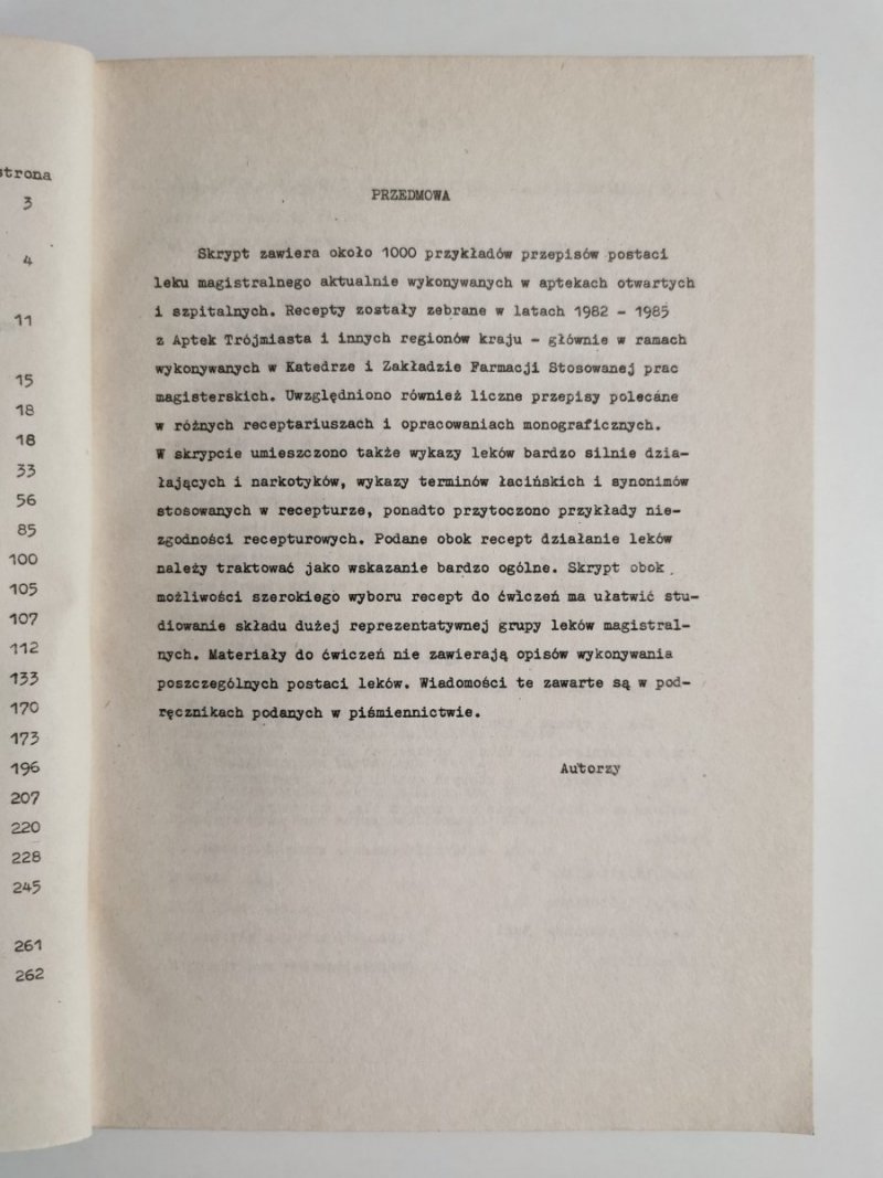 ZBIÓR RECEPT. MATERIAŁY DO ĆWICZEŃ - Janicki Stanisław 1986