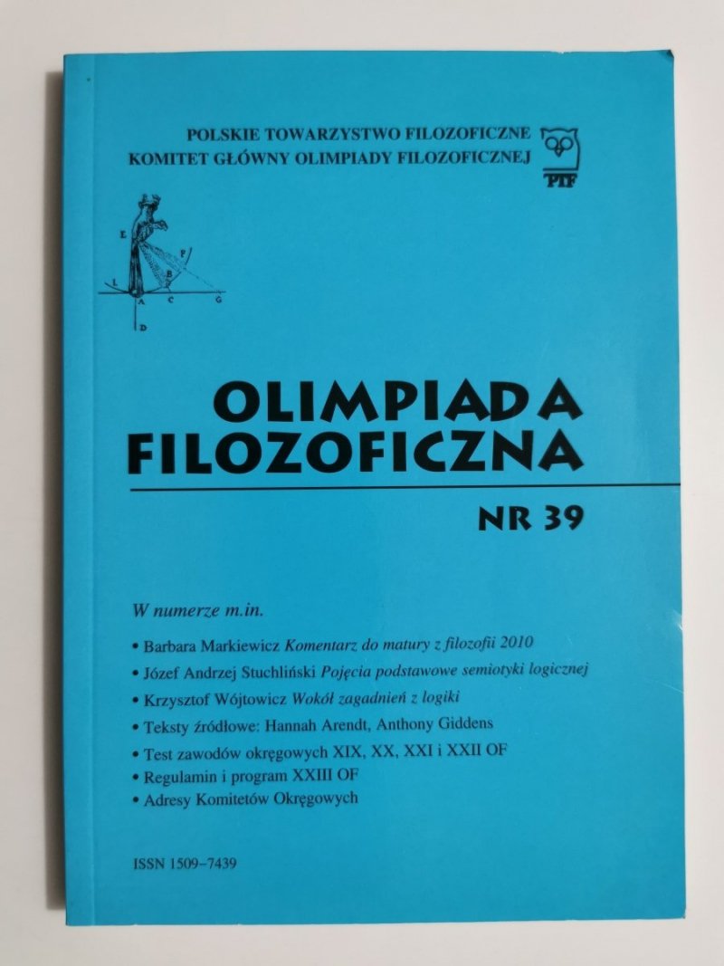 OLIMPIADA FILOZOFICZNA NR 39 2010