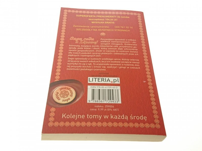 SAGA RODU Z LIPOWEJ TOM 2 MIECZ MARAMY 2010