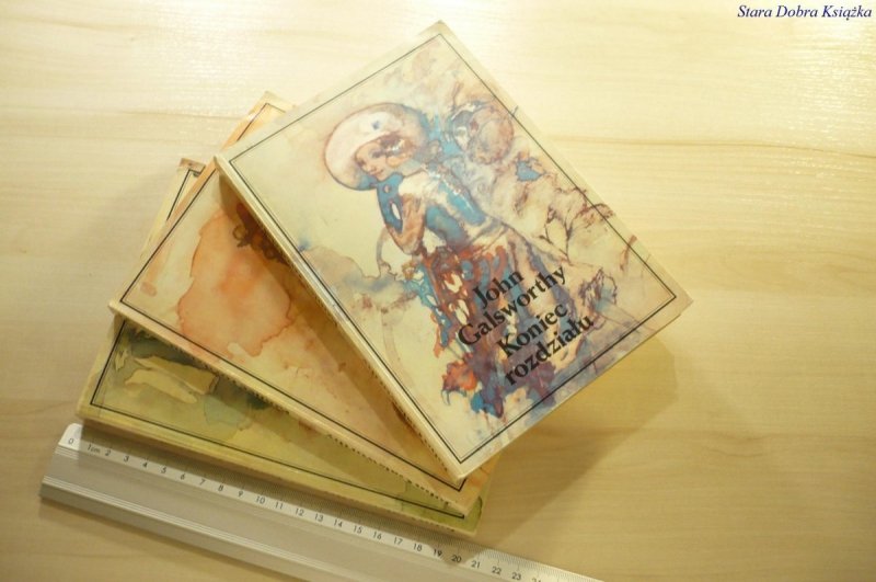 KONIEC ROZDZIAŁU TOMY OD 1 DO 3 - Galsworthy 1975