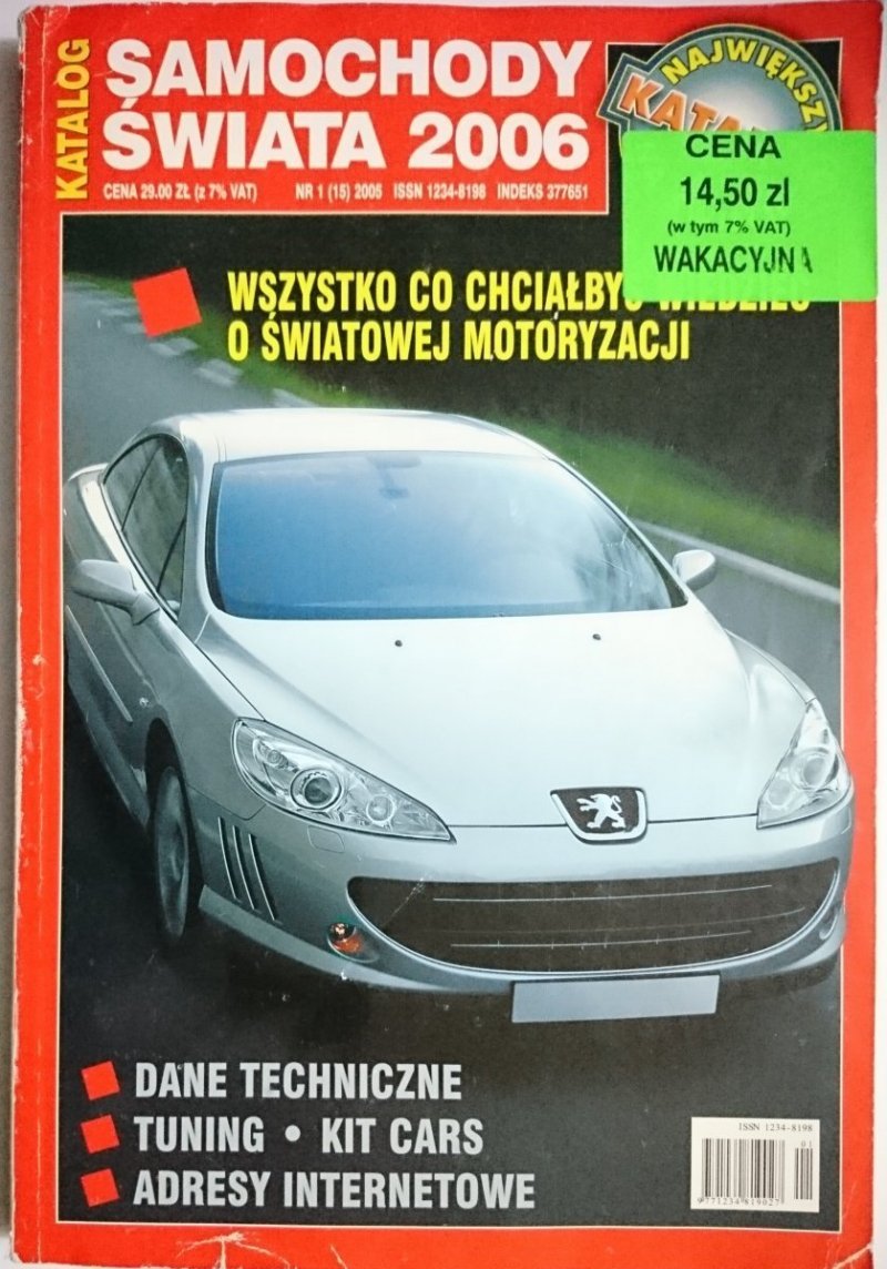KATALOG SAMOCHODY ŚWIATA 2006 NR 1-2005