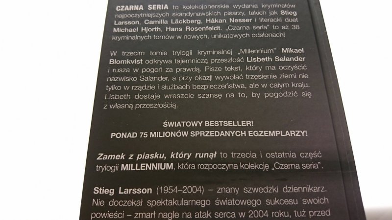 DZIEWCZYNA KTÓRA IGRAŁA Z OGNIEM CZ. 1 i 2 Larsson