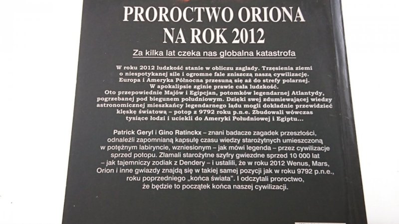 PROROCTWO ORIONA NA ROK 2012 - Patrick Geryl 2005