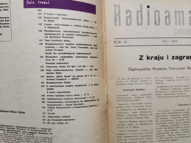 Radioamator i krótkofalowiec 5/1961