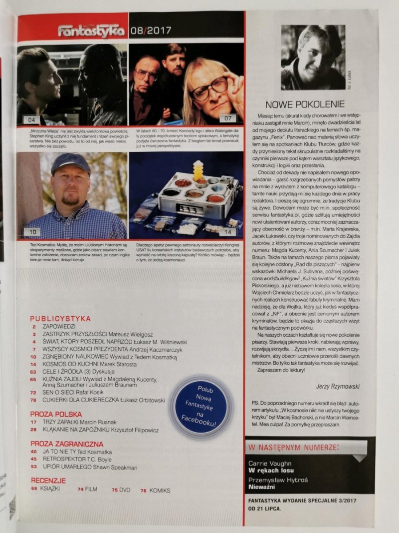 NOWA FANTASTYKA NR 08 (419) 2017