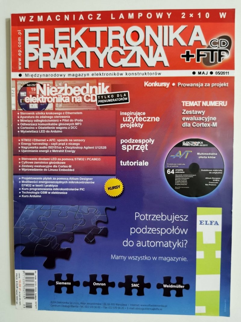 ELEKTRONIKA PRAKTYCZNA MAJ NR 05/2011 Z PŁYTĄ CD