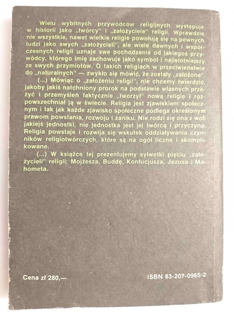 OD MOJŻESZA DO MAHOMETA 1987