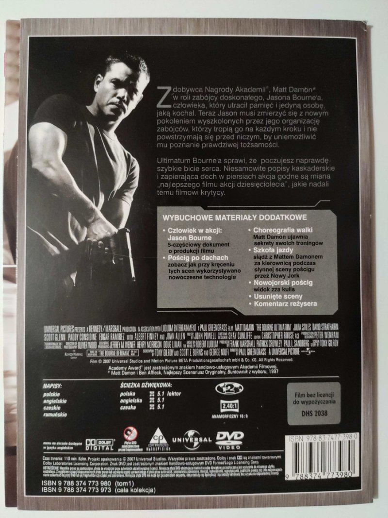 DVD. ULTIMATUM BOURNE’A