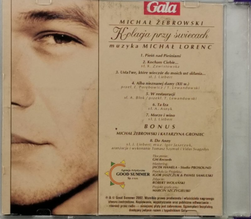 CD. KOLACJA PRZY ŚWIECACH - Michał Żebrowski
