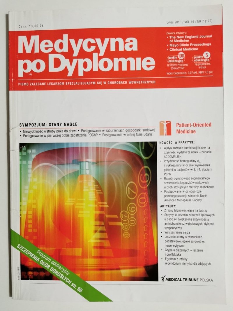 MEDYCYNA PO DYPLOMIE LIPIEC 2010 VOL 19 NR 7 (172)