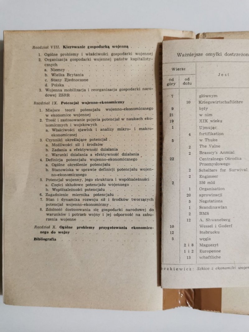SZKICE Z EKONOMIKI WOJENNEJ - Zygmunt Beczkiewicz 1965