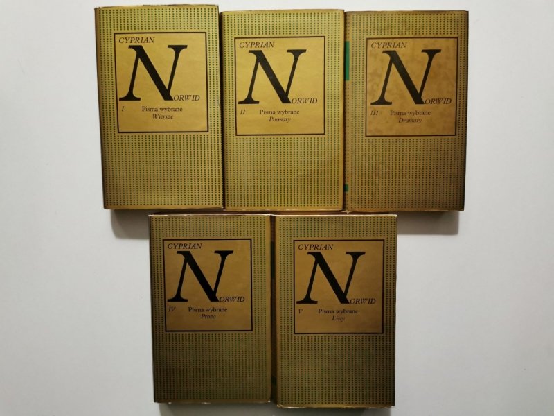 PISMA WYBRANE TOMY 1-5 - Cyprian Norwid 
