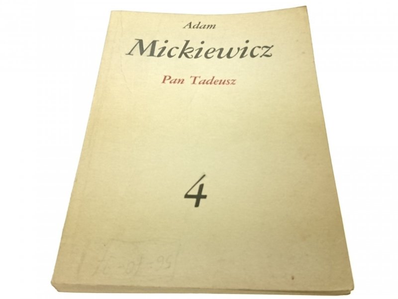 PAN TADEUSZ - Adam Mickiewicz 1982