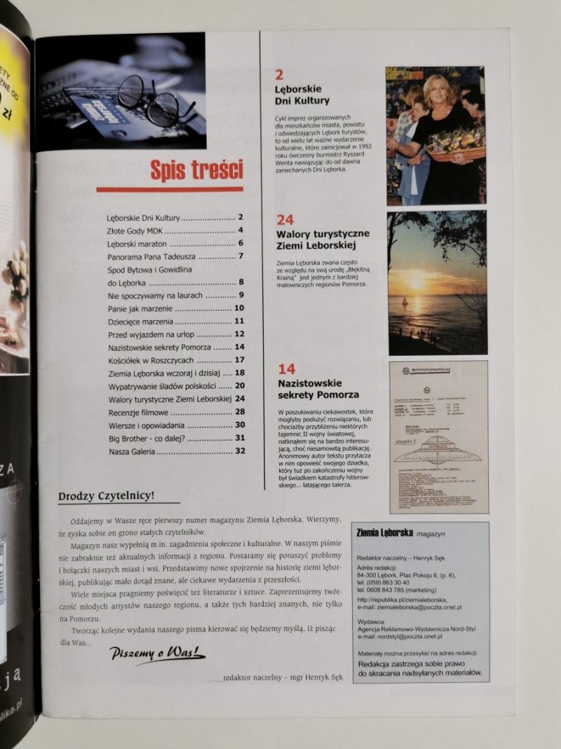 ZIEMIA LĘBORSKA MAGAZYN NR 1/2001
