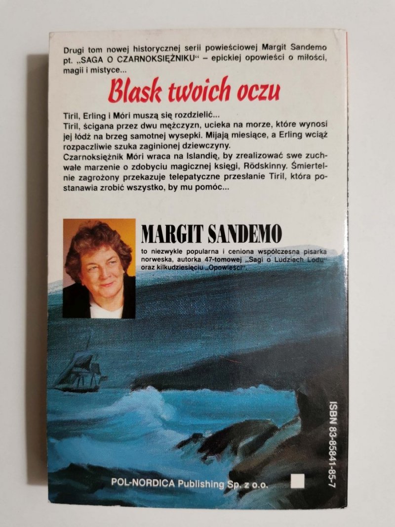 SAGA O CZARNOKSIĘŻNIKU TOM 2 BLASK TWOICH OCZU - Margit Sandemo 1996