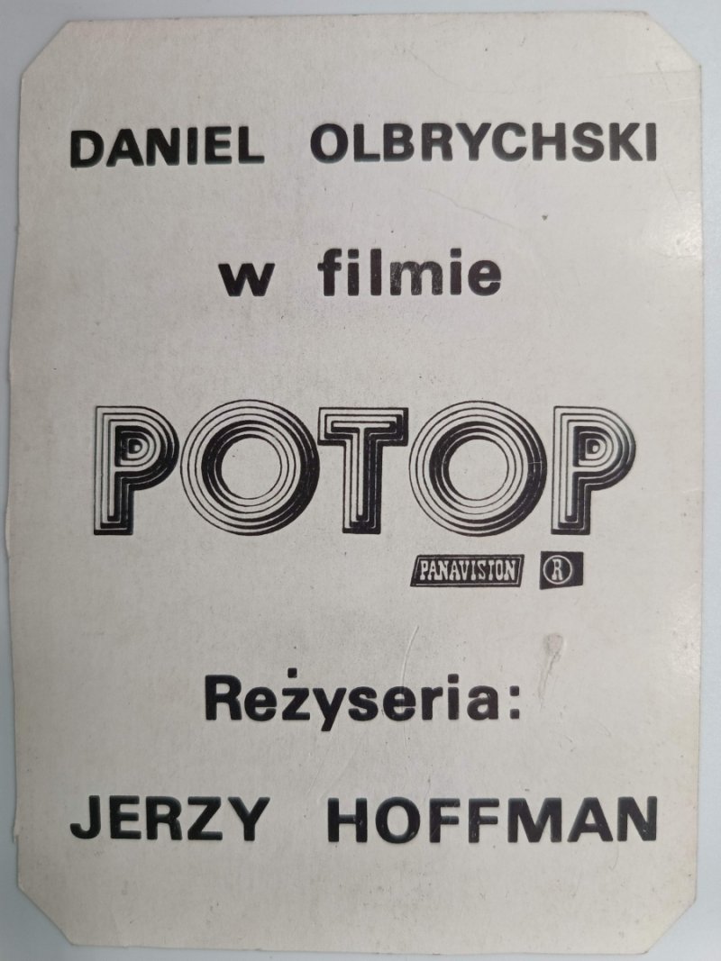 DANIEL OLBRYCHSKI FILM POTOP