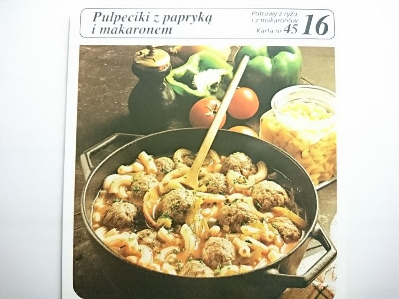 KARTA KULINARNA NR 45 PULPECIKI Z PAPRYKĄ