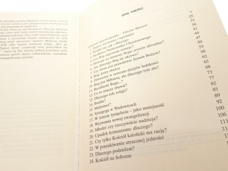 PRZEKROCZYĆ PRÓG NADZIEI - Jan Paweł II 1994
