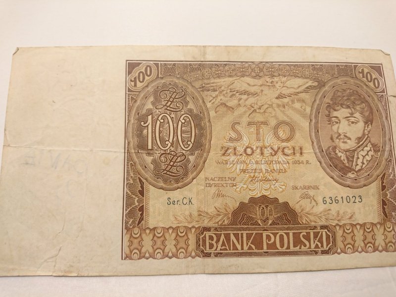 BANKNOT 100 ZŁOTYCH 6361023