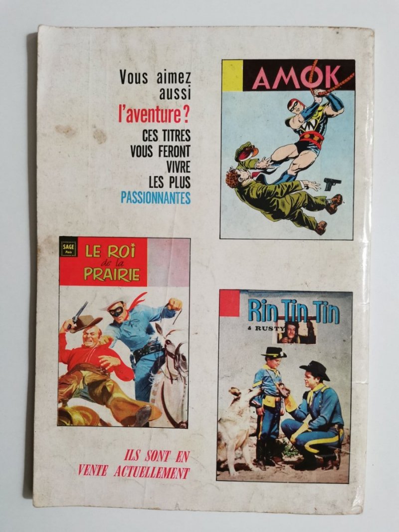 PEPITO NUMERO GEANT MORO ZIMPO LE JUSTICIER MASQUE1966