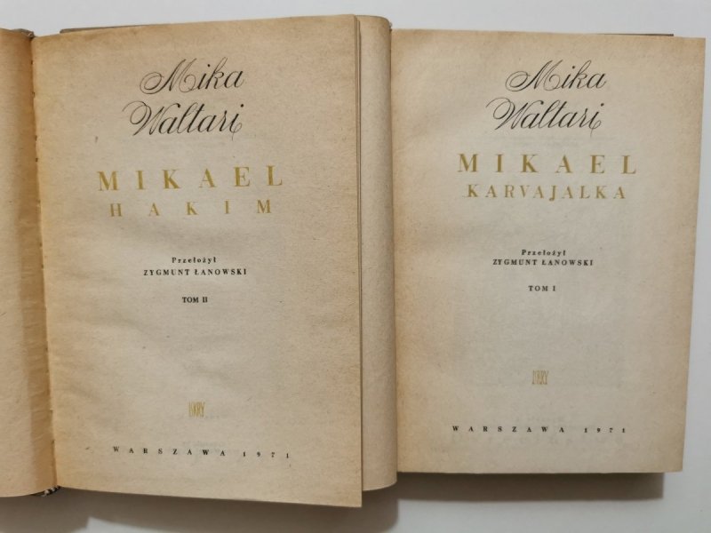 MIKAEL TOM I i II - Mika Waltari 1971