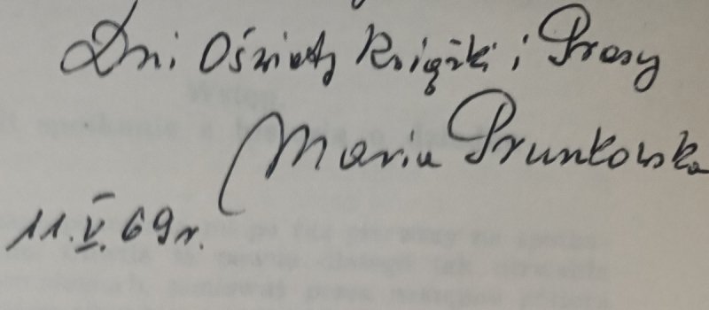 7 BABEK I 1 DZIADEK. AUTOGRAF! - Maria Pruszkowska