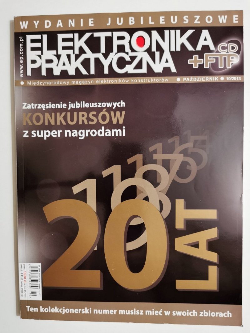 ELEKTRONIKA PRAKTYCZNA PAŹDZIERNIK NR 10/2013 Z PŁYTĄ CD