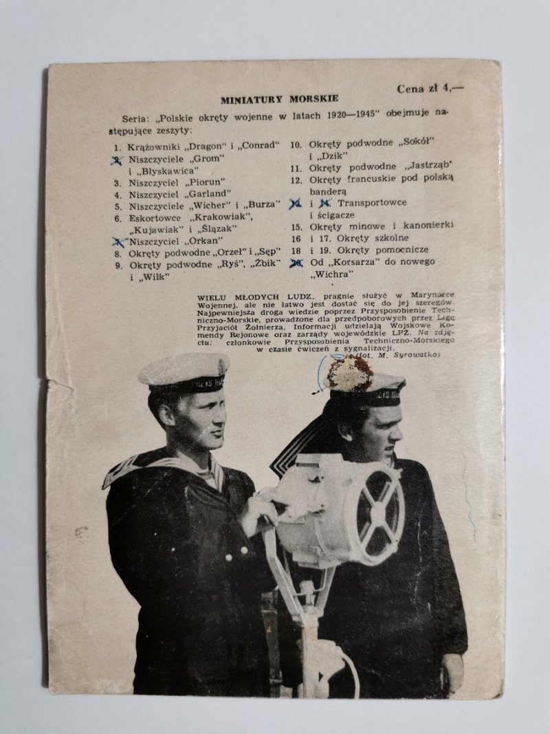 MINIATURY MORSKIE. OD KORSARZA DO NOWEGO WICHRA - Jerzy Pertek 1959