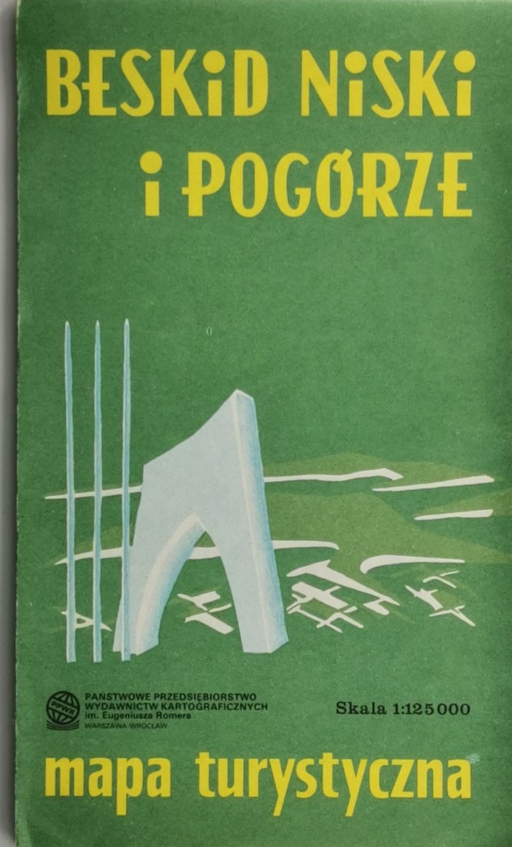BESKID NISKI I POGÓRZE MAPA 1:125 000 1988
