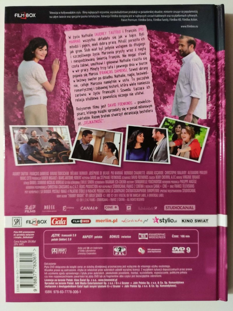 DVD. DELIKATNOŚĆ. Audrey Tautou