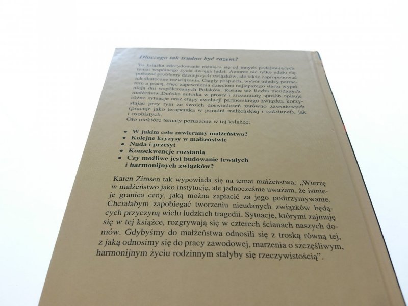 DLACZEGO TAK TRUDNO BYĆ RAZEM? - Zimsen 2003