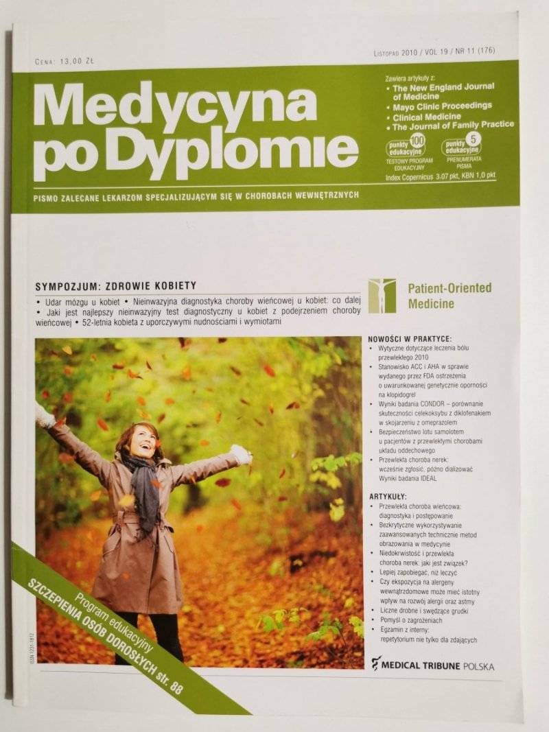 MEDYCYNA PO DYPLOMIE LISTOPAD 2010 VOL 19 NR 11 (176)