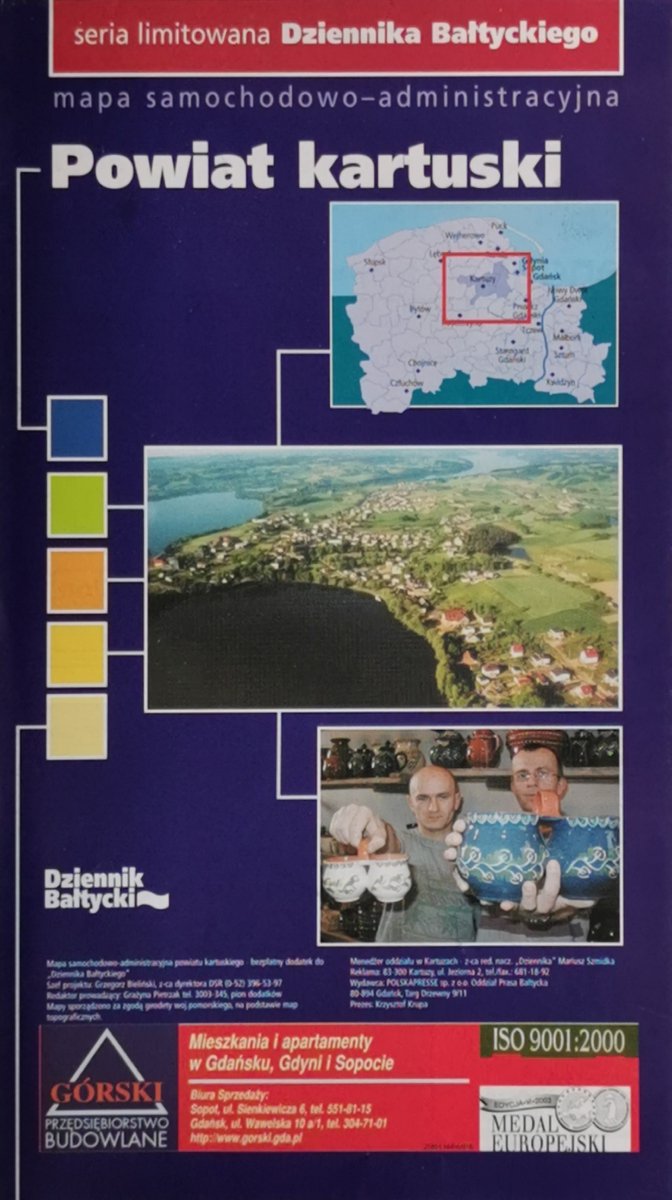 MAPA SAMOCHODOWA-ADMINISTRACYJNA POWIAT KARTUSKI MAPA