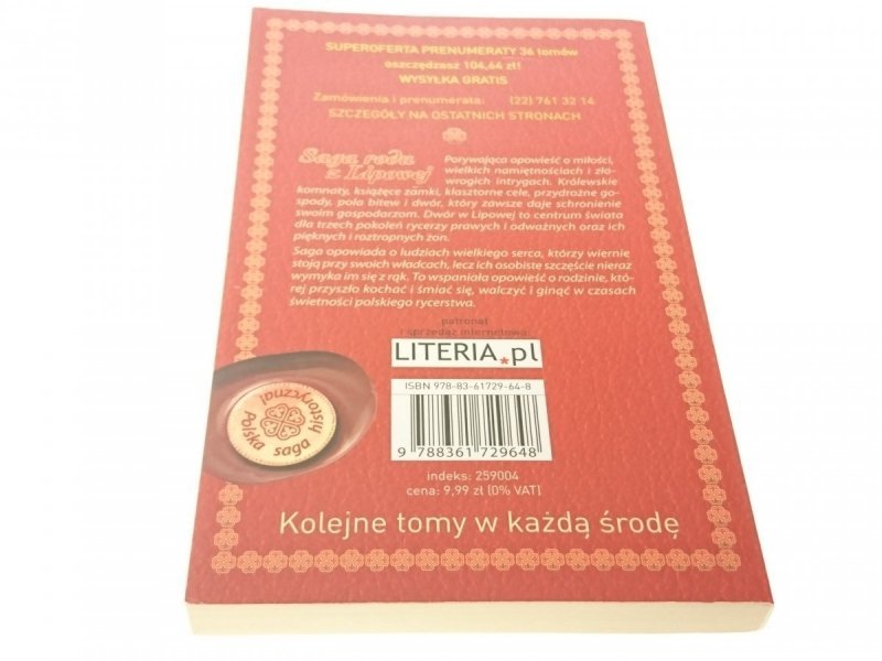 SAGA RODU Z LIPOWEJ TOM 23 CHOROBA MIŁOŚCI 2010