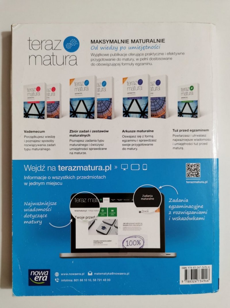 TERAZ MATURA. MATEMATYKA POZIOM PODSTAWOWY ZBIÓR ZADAŃ I ZESTAWÓW MATURALNYCH 2019