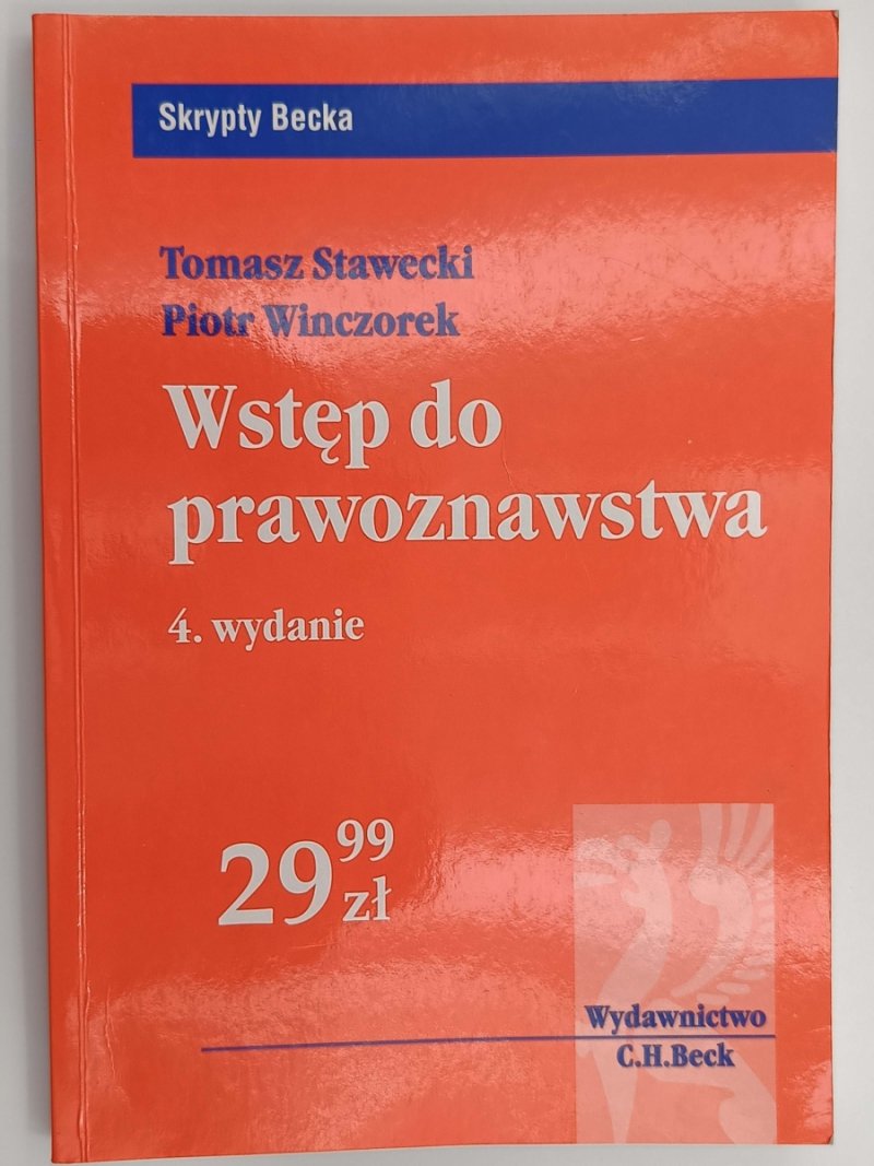 WSTĘP DO PRAWOZNAWSTWA - Tomasz Stawecki